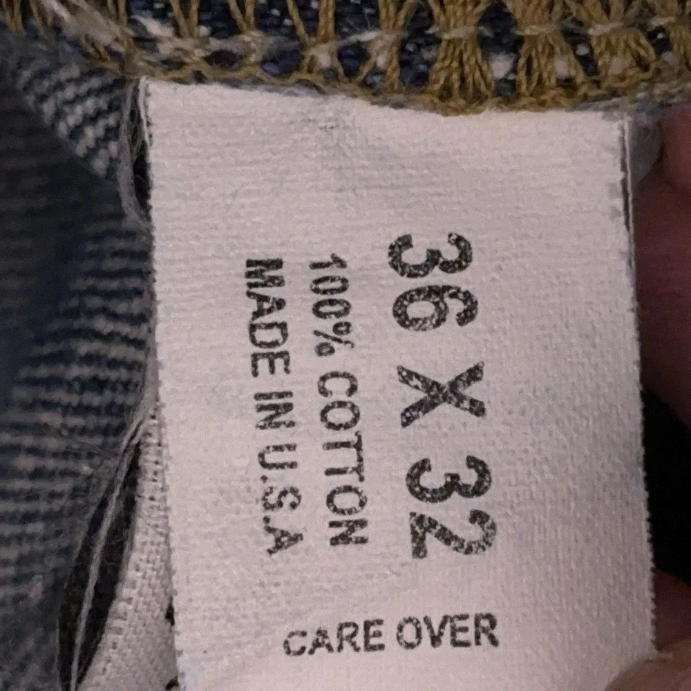 Vintage J.CREW Jeans Men's 35x31 Blue Classic Button Fly Heavyweight Made in USA